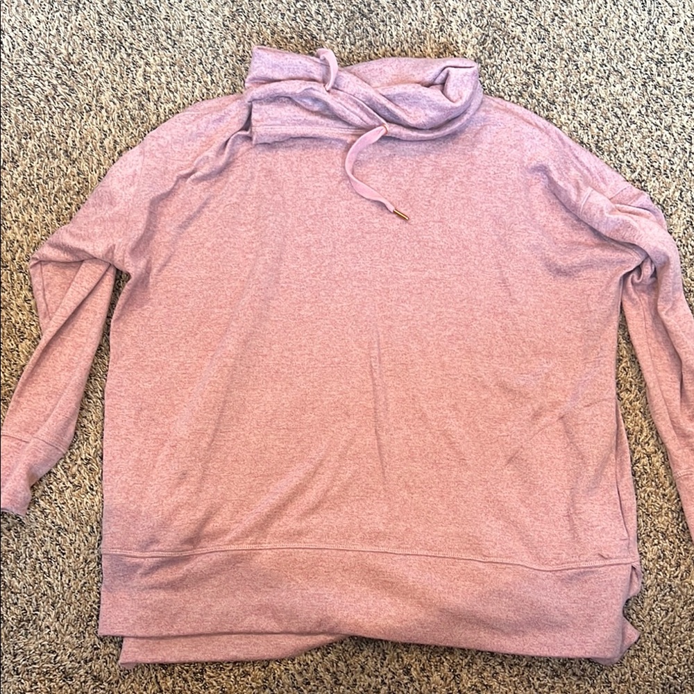 Cozy Pink Cowl Neck Sweater